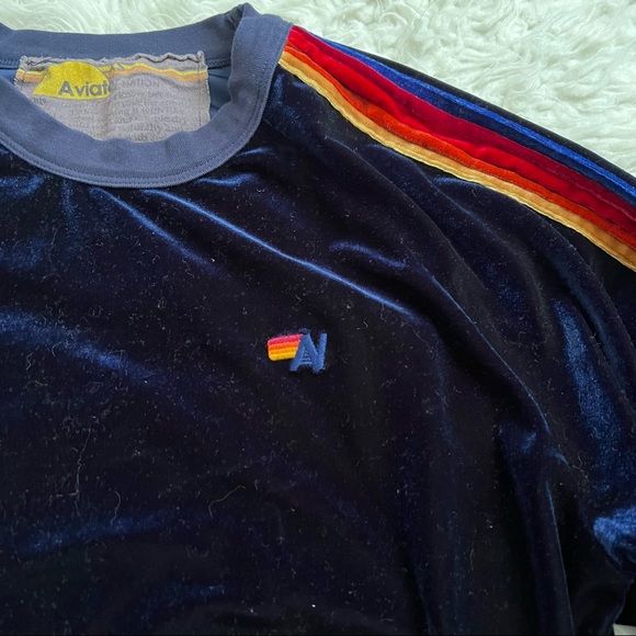 Aviator Nation Velvet Navy Sweatshirt - Picture 6 of 7